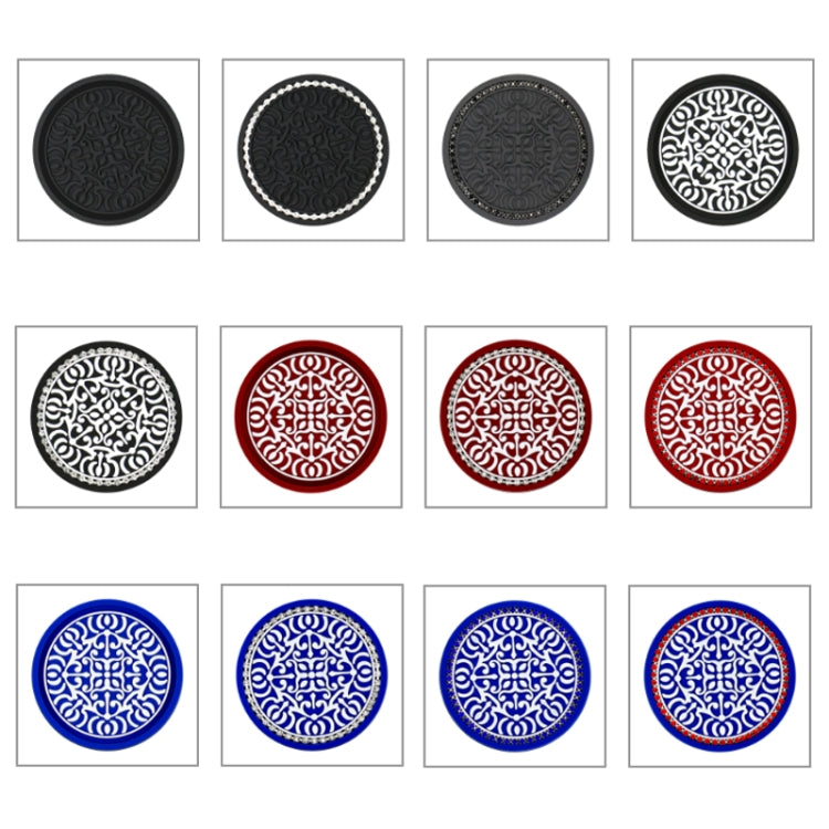 Totem Stripe Car Coaster Storage Non-Slip Insulating Mat, Color: Black Black Diamond - Car Drink Holders by buy2fix | Online Shopping UK | buy2fix
