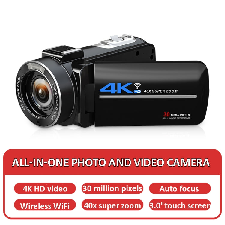 AF5 40X Zoom Digital Camera With 3.0-Inch IPS Touch Screen Only Camera - Video Cameras by buy2fix | Online Shopping UK | buy2fix