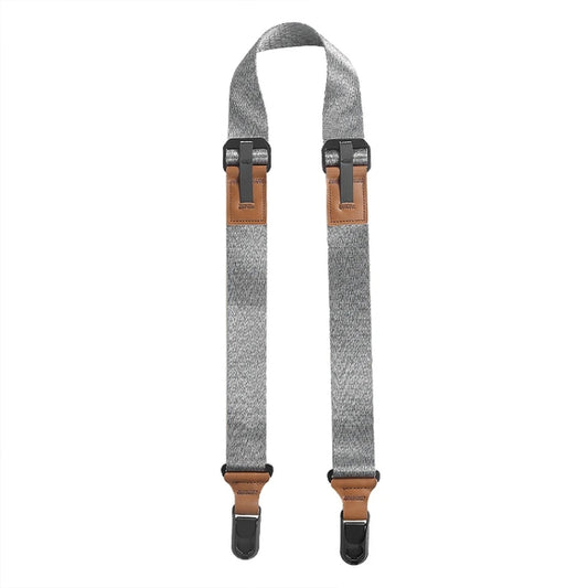 Quick Release Mirrorless Camera Crossbody Strap SLR Camera Decompression Halter Strap(Gray+Brown) - Camera Strap by buy2fix | Online Shopping UK | buy2fix