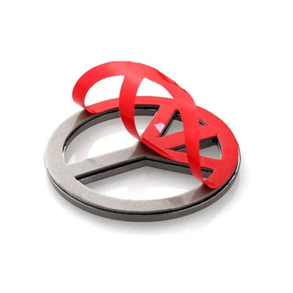 Car Anti-War Peace Sign Three-Dimensional Metal Stickers, Color: Silver - 3D Metal Sticker by buy2fix | Online Shopping UK | buy2fix