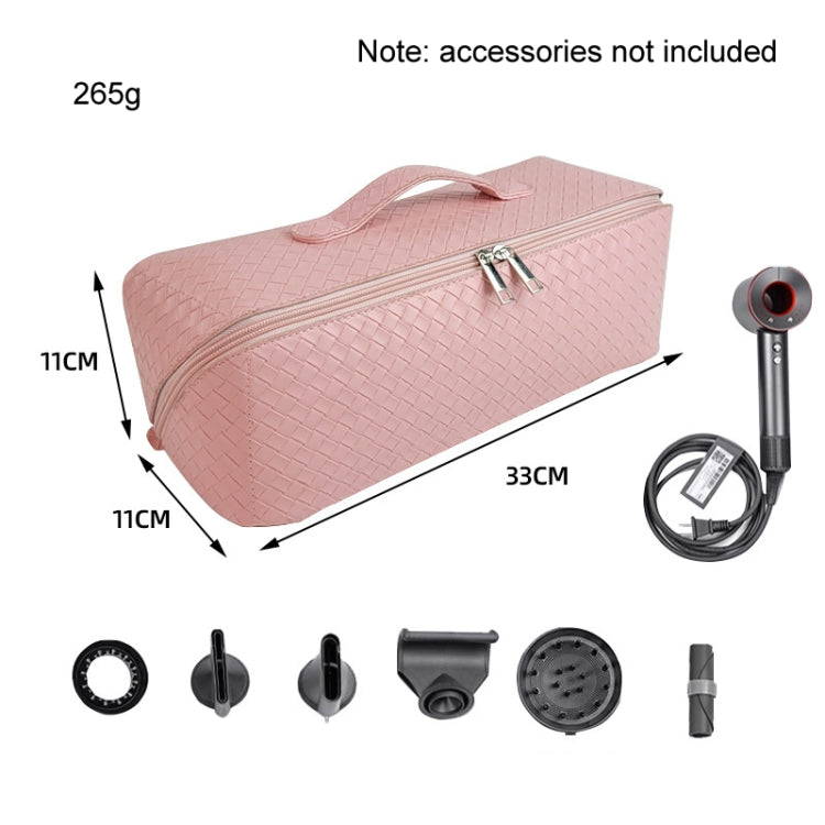 For Dyson Hair Dryer Curling Wand Portable Storage Bag, Color: Pink PU Waterproof Fabric - Dyson Accessories by buy2fix | Online Shopping UK | buy2fix