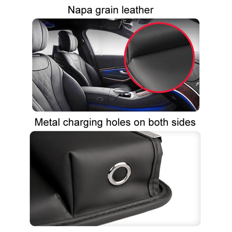 Automotive Seat Clamp Seam Organizer Car Decoration Storage Bag Water Cup Model, Style: Main Driver Mocha Brown - Stowing Tidying by buy2fix | Online Shopping UK | buy2fix