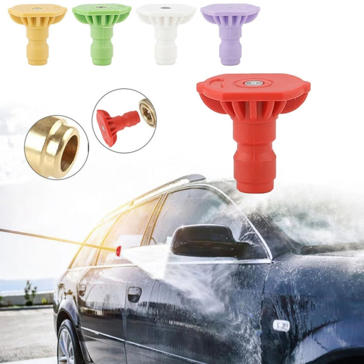 High-pressure Car Washer Nozzle Fan-shaped 1/4 Quick Plug Connector Water Rifle Parts, Specification: 0 Degree (1.4 Nozzle) - Car Washer & Accessories by buy2fix | Online Shopping UK | buy2fix