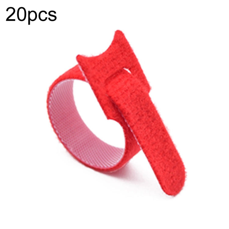 20pcs Nylon Fixed Packing Tying Strap Data Cable Storage Bundle, Model: 12 x 150mm Red - Cable Organizer by buy2fix | Online Shopping UK | buy2fix