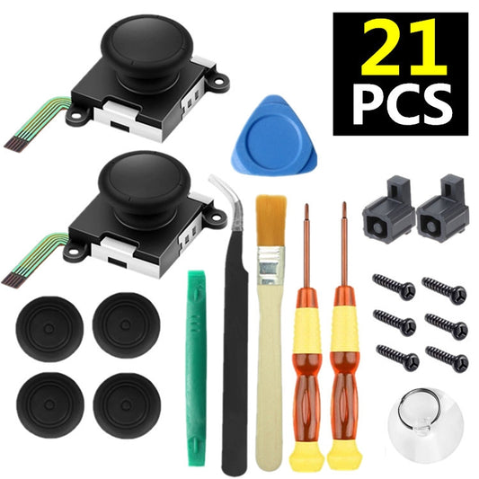21 In 1 Kit For Nintendo Switch Joycon Joystick Thumb Stick Repair Tool - Switch Spare Parts by buy2fix | Online Shopping UK | buy2fix