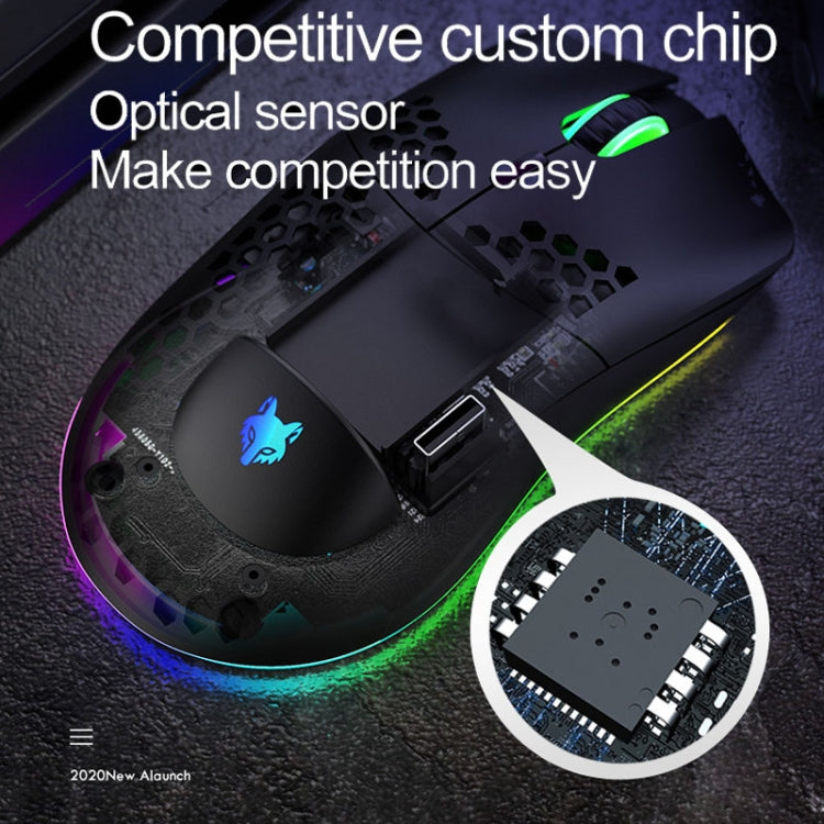 XUNSVFOX XYH80 Hollow Hole Rechargeable Wireless Gaming Mouse RGB Light Computer Office Mouse(Blue) - Wireless Mice by XUNSVFOX | Online Shopping UK | buy2fix