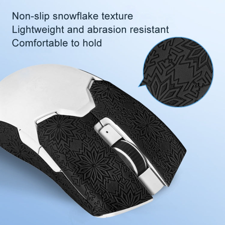 Snowflake Pattern Anti-slip Mouse Stickers For Razer Viper Ultimate Black Half Surround - Silicone / Sticker by buy2fix | Online Shopping UK | buy2fix