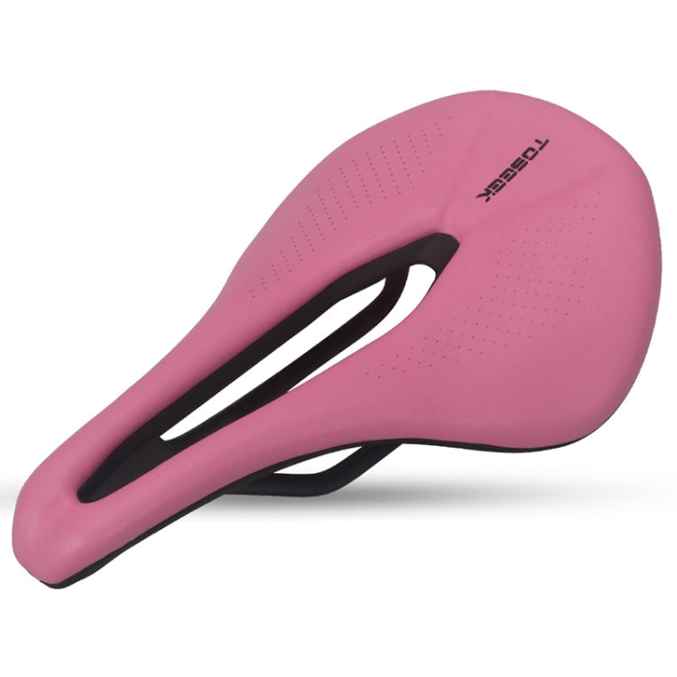 TOSEEK Bicycle Wide Seat Cushion Shock Absorption Comfortable Saddle, Color: Pink - Bicycle Saddle by TOSEEK | Online Shopping UK | buy2fix