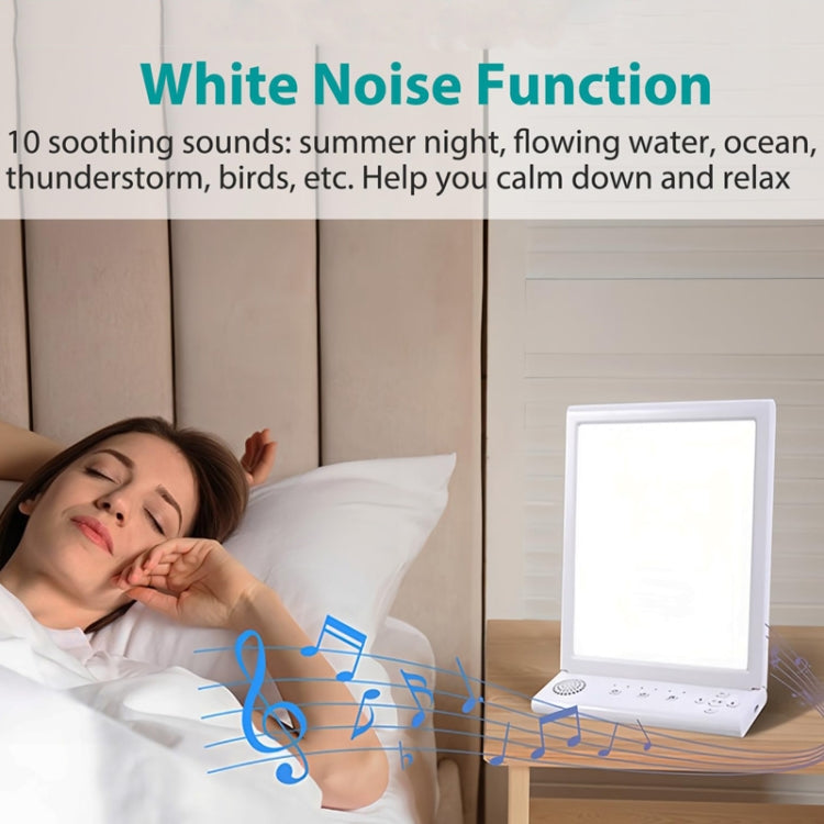 SAD White Noise Phototherapy Lamp Smart Emotional Night Light Music Decompression Therapy Light With Type-C Line+UK Plug - Others by buy2fix | Online Shopping UK | buy2fix