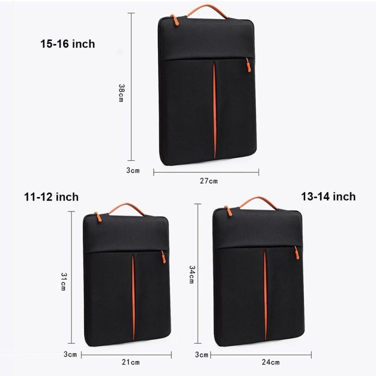 13-14 Inch Portable Laptop Sleeve Bag Travel Carry Case Cover(Black) - 13.3 inch by buy2fix | Online Shopping UK | buy2fix