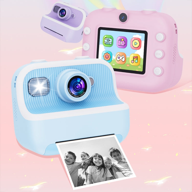 M8 2.4-Inch 1080P HD 2400W Pixel Dual-Camera Children Thermal Printing Camera, Color: Purple - Children Cameras by buy2fix | Online Shopping UK | buy2fix