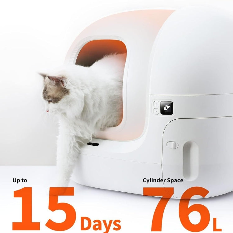 PETKIT PURA MAX T4 Automatic Cleaning Smart Cat Sand Pot UK Plug - Wash Litter Tray by PETKIT | Online Shopping UK | buy2fix