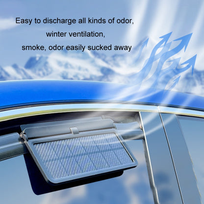 Solar Car Exhaust Fan Air Circulation Cooling Ventilation Fan(Black Blue) - Heating & Fans by buy2fix | Online Shopping UK | buy2fix