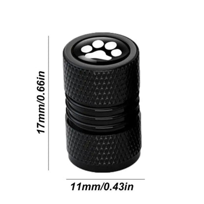 4pcs /Set Bear Claw Car Tire Modification Valve Protective Cap(Black) - Tire Valve Caps by buy2fix | Online Shopping UK | buy2fix