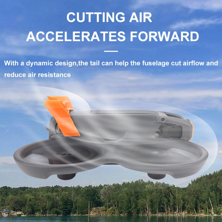 For DJI Avata 2 CQT Adhesive Airflow Cutting Flight Tail for Drones(Orange) -  by CQT | Online Shopping UK | buy2fix