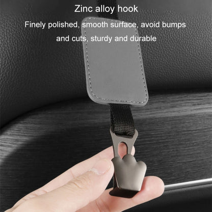 Car Seat Hook Multi-function Leather Seatback Hanger Car Interior Supplies(Black) - Stowing Tidying by buy2fix | Online Shopping UK | buy2fix