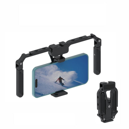 Universal Mobile Phone Gimbal Handle Stabilizer Aluminum Alloy Folding Rabbit Cage - Stand by buy2fix | Online Shopping UK | buy2fix