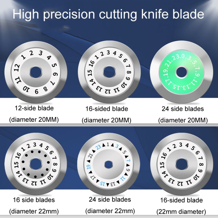 22mm 16 Rotating Surface Fiber Optic Cutting Knife Replacement Tungsten Steel Blade - Lan Cable and Tools by buy2fix | Online Shopping UK | buy2fix