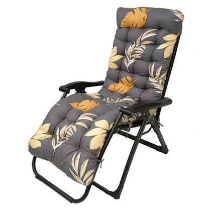 170 x 53 x 8cm Thickened Printed Hooded Strap Home Patio Lounger Mat(Autumn Leaves) - Cushions & Pillows by buy2fix | Online Shopping UK | buy2fix