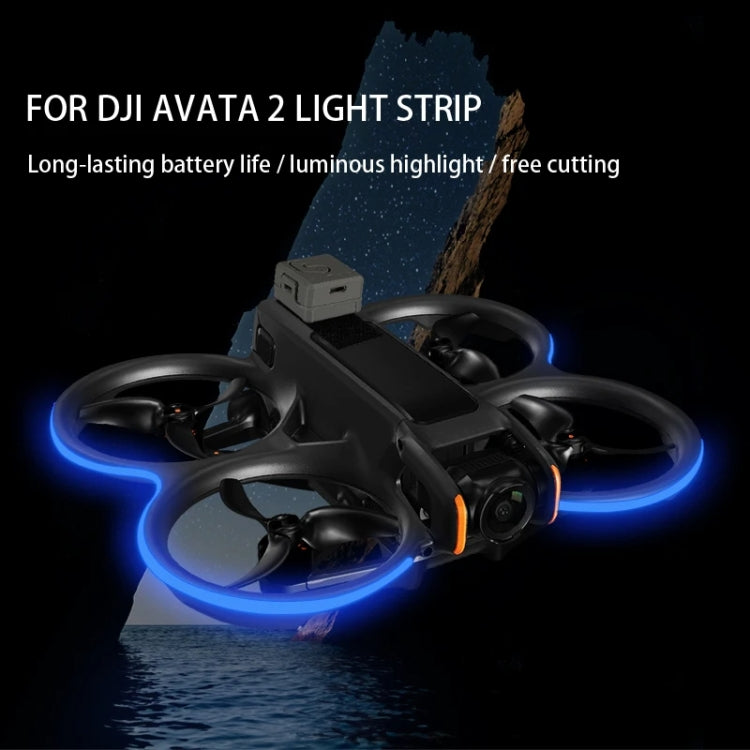 For DJI Avata 2 RCSTQ Colorful Luminous Light Belt High Bright Tube Night Flight Warning Light Strip(Blue) -  by RCSTQ | Online Shopping UK | buy2fix