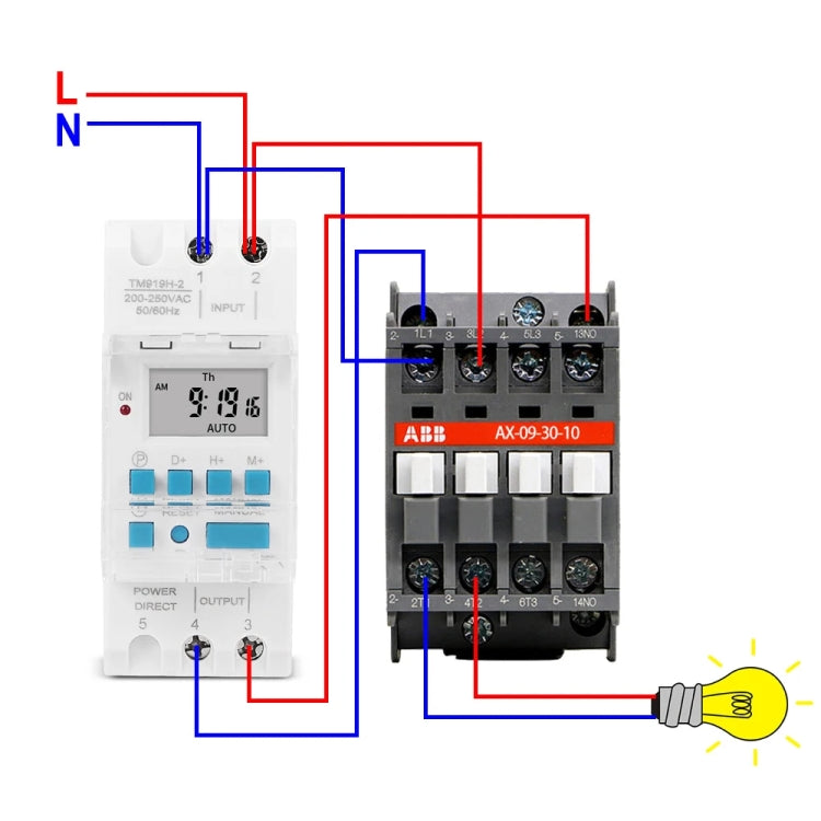 SINOTIMER TM919H-5V 16A DIN Rail 4 Pins Voltage Output Digital Switch Timer Automatic Cycle Timing Controller - Switch by SINOTIMER | Online Shopping UK | buy2fix