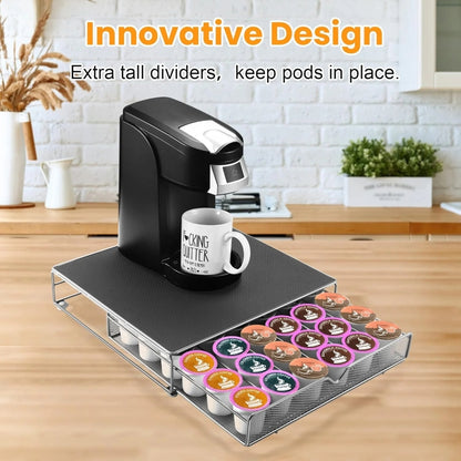 For K-CUP / Dolce Gusto OASISWJ 36pcs Coffee Capsules Organizer Coffee Machine Base(Gray) - Coffee Tools by OASISWJ | Online Shopping UK | buy2fix