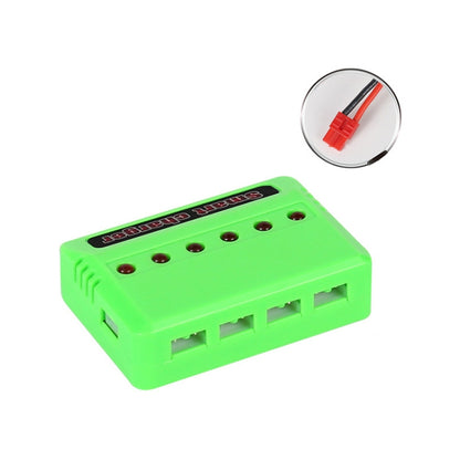 One To Six 3.7V Lithium Battery Drone USB Charger, Color: Green XH4.0 Port - Charger by buy2fix | Online Shopping UK | buy2fix