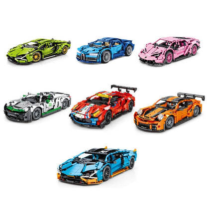 SEMBO 8604 1:14 Sports Racing Car Model Building Blocks Puzzle Assembly Children Toy - Building Blocks by SEMBO | Online Shopping UK | buy2fix