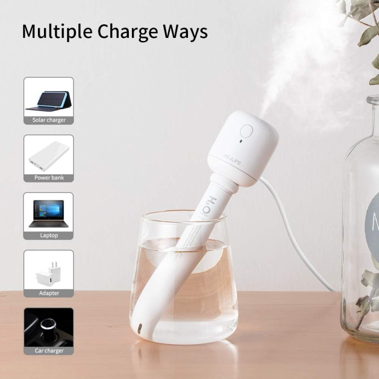 JisuLife JB07 Wireless High Mist Portable Humidifier, No Water Tank, Color: White 2200mAh - Air Purifiers & Accessories by JisuLife | Online Shopping UK | buy2fix