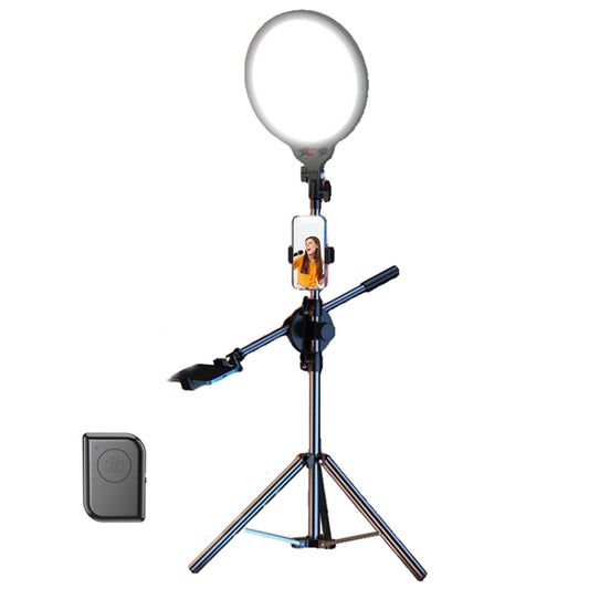 10.2 Inch Full-Screen Selfie Ring Light Tripod Set for Live Stream, Spec: 210cm Overhead Shot - Selfie Light by buy2fix | Online Shopping UK | buy2fix