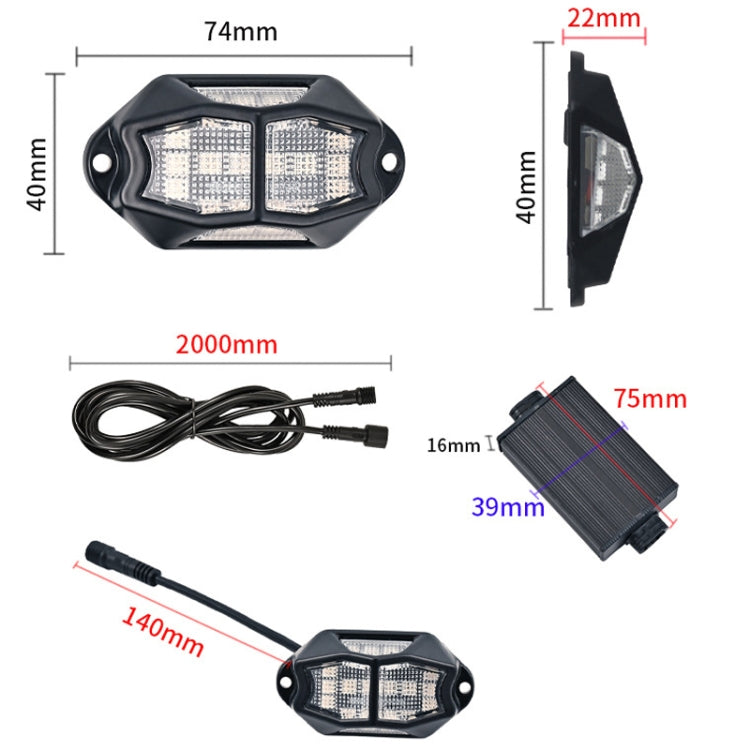 8 in 1 Car Chassis Light RGB Colorful Atmosphere Light - Atmosphere lights by buy2fix | Online Shopping UK | buy2fix