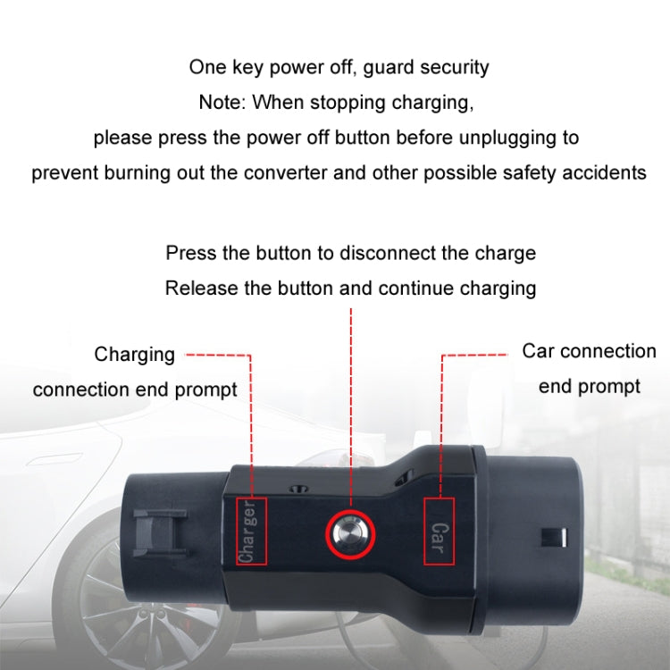 TYPE1-TYPE2 New Energy Vehicle Charging Pile Adapter(QYMZO-32-220V) - EV Charger Accessories by buy2fix | Online Shopping UK | buy2fix