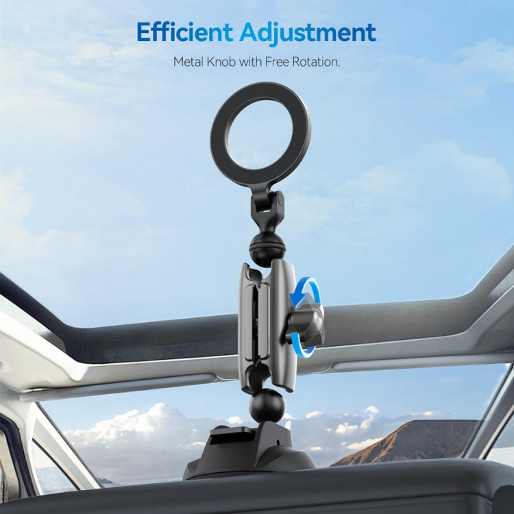 TELESIN Magnetic Suction Car Phone Mount 360 Degree Rotation Phone Holder - Car Holders by TELESIN | Online Shopping UK | buy2fix