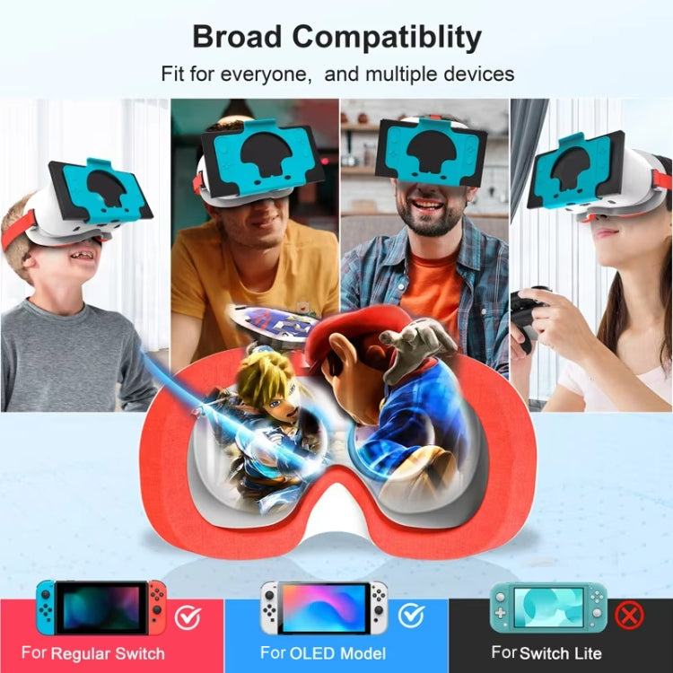 DEVASO Compatible With Switch / Switch OLED Gaming Console VR Glasses(Orange Blue) - VR Headset by DEVASO | Online Shopping UK | buy2fix