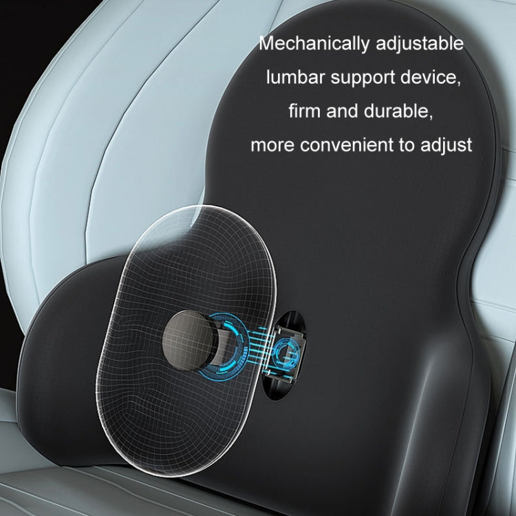 Multifunctional Car Memory Foam Adjustable Lumbar Support, Color: Classic Gray - Seat Accessories by buy2fix | Online Shopping UK | buy2fix