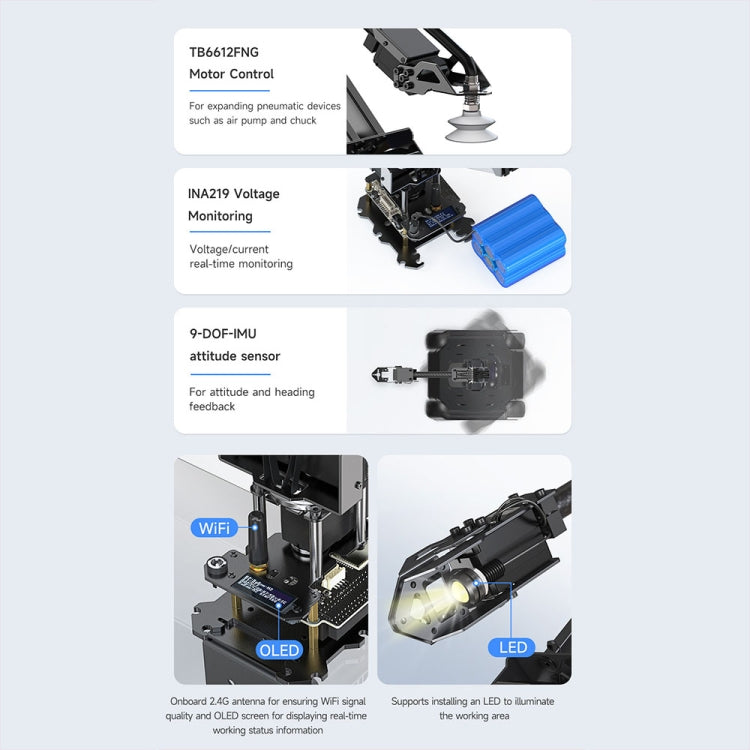 Waveshare 25118 RoArm-M2-S Desktop Robotic Arm Kit, Based On ESP32, 4-DOF(US Plug) - Modules Expansions Accessories by Waveshare | Online Shopping UK | buy2fix