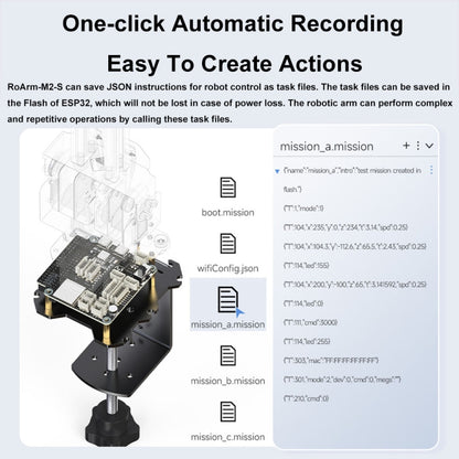 Waveshare 25118 RoArm-M2-S Desktop Robotic Arm Kit, Based On ESP32, 4-DOF(US Plug) - Modules Expansions Accessories by Waveshare | Online Shopping UK | buy2fix