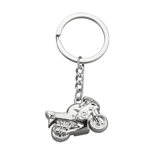 Simulation Cool Motorcycle Keychain Metal Decoration Pendant, Style: X-104 Silver - Key Rings by buy2fix | Online Shopping UK | buy2fix