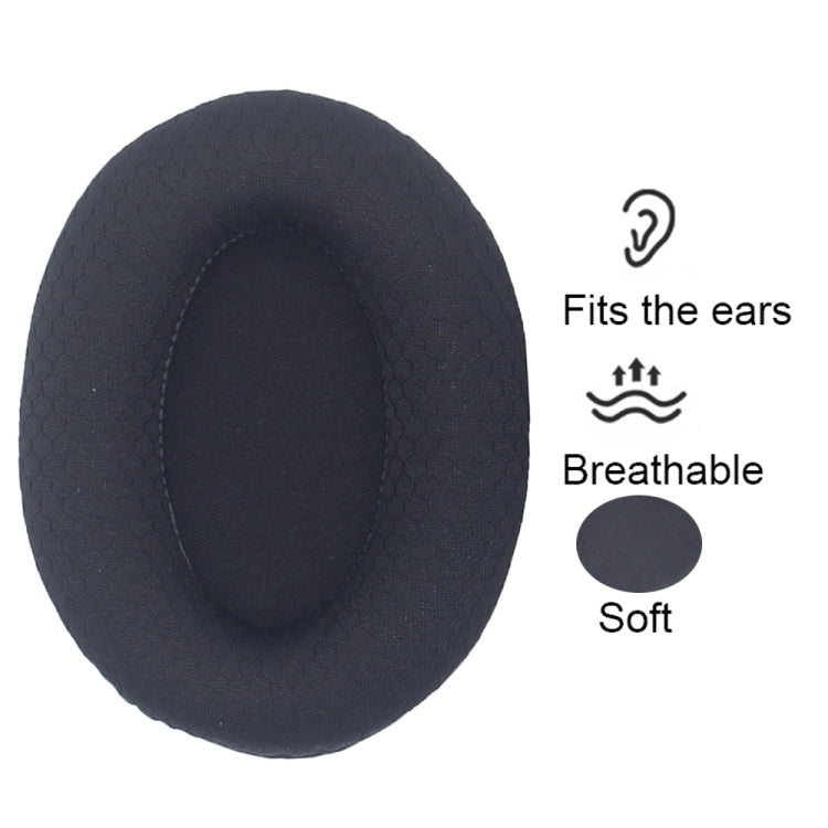 1pair For Razer Opus X Headphone Replacement Sponge Cover Ear Pad Accessories(Black Leather) - Earmuff & Pad by buy2fix | Online Shopping UK | buy2fix