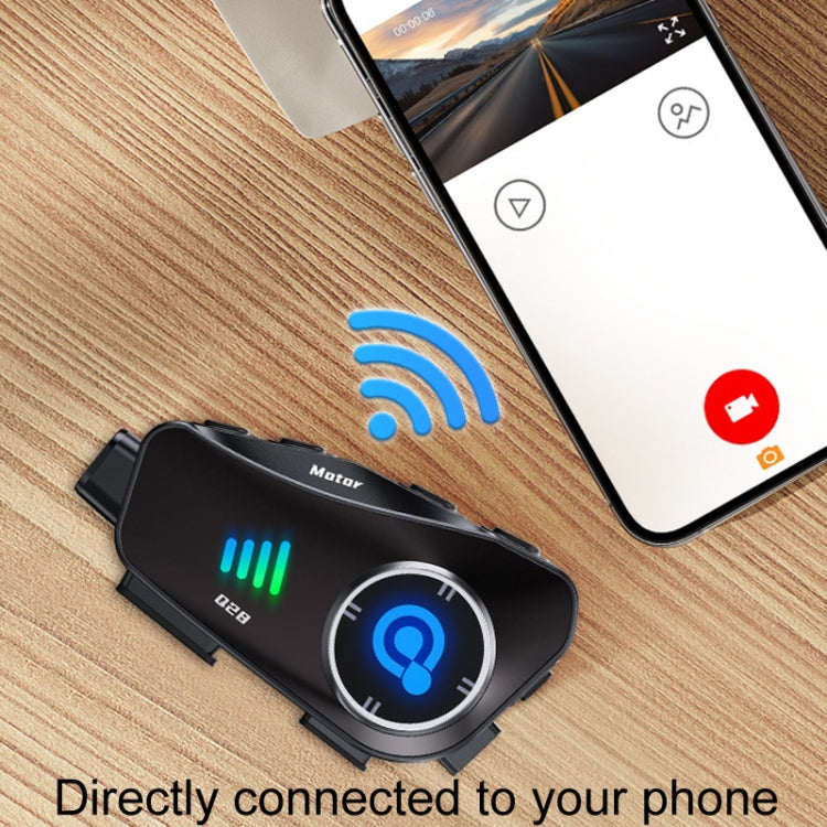 KUQIBAO Q28 Motorcycle Riding Helmet Bluetooth Headset Recorder(Soft Microphone) - Motorcycle Walkie Talkie by KUQIBAO | Online Shopping UK | buy2fix