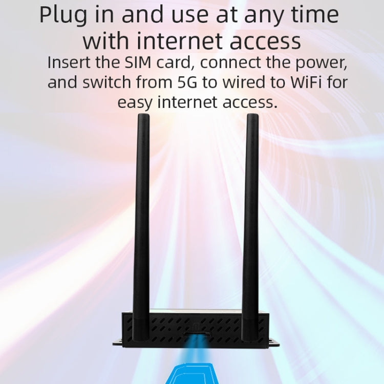 4G Wireless Plug-in Router Detachable Extension Antenna LTE Monitoring Network WiFi Hotspot, EU Plug(Black) - Wireless Routers by buy2fix | Online Shopping UK | buy2fix