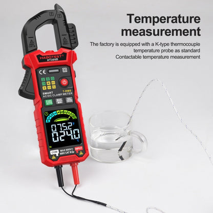 HABOTEST HT205D Clamp Intelligent Anti-Burning Multi-Function High Precision Digital Multimeter(Black Red) - Digital Multimeter by HABOTEST | Online Shopping UK | buy2fix