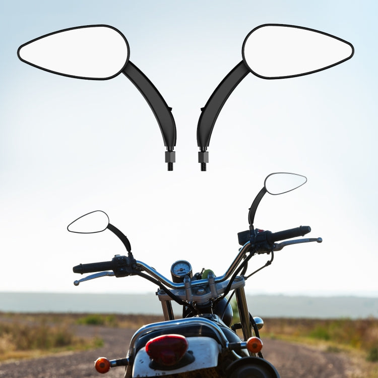 FLYQUICK Motorcycle LED Rearview Mirror With Light, Color: Electroplating - Side Mirrors by buy2fix | Online Shopping UK | buy2fix