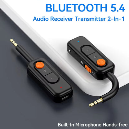 3-in-1 Receiver Bluetooth Transmitter with Call Aux Car Bluetooth Adapter - Bluetooth Adapters by buy2fix | Online Shopping UK | buy2fix