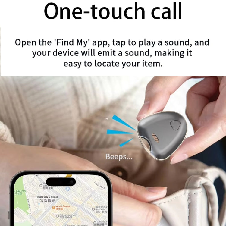 Smart Tracker Tag Anti-Lost Key Finder Works With Find My App(Silver) - Personal Tracker by buy2fix | Online Shopping UK | buy2fix