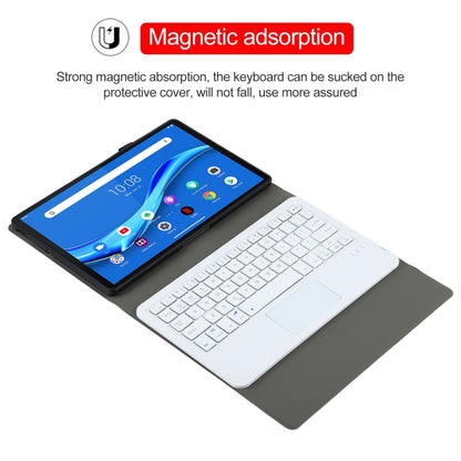 AM10-A Detachable Bluetooth Backlight Keyboard Ultrathin Horizontal Flip Leather Tablet Case with Touchpad & Holder for Lenovo M10 Plus 10.3 inch X606F(Gold) - Lenovo Keyboard by buy2fix | Online Shopping UK | buy2fix