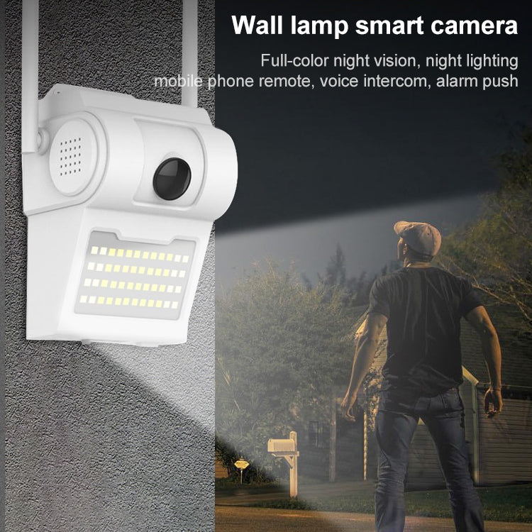 DP14 2.0 Million Pixels 1080P HD Wall Lamp Smart Camera, Support Full-color Night Vision / Motion Detection / Voice Intercom / TF Card, US Plug - Security by buy2fix | Online Shopping UK | buy2fix