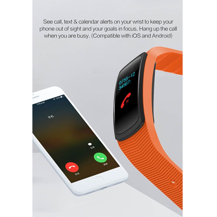 SMA-B3 Fitness Tracker 0.96 inch Bluetooth Smart Bracelet, IP67 Waterproof, Support Activity Traker / Heart Rate Monitor / Blood Pressure Monitor / Remote Capture(Orange) - Smart Wear by buy2fix | Online Shopping UK | buy2fix