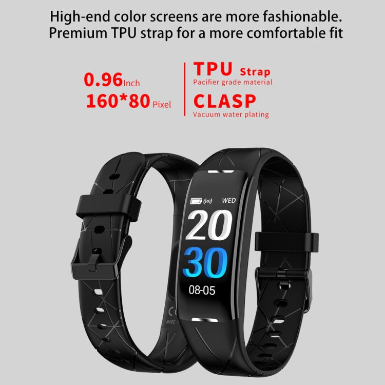 Z21 Plus 0.96 inch TFT LCD Color Screen Smart Bracelet IP68 Waterproof, Support Call Reminder/ Heart Rate Monitoring / Sleep Monitoring/ Multiple Sport Mode (Black) - Smart Wear by buy2fix | Online Shopping UK | buy2fix