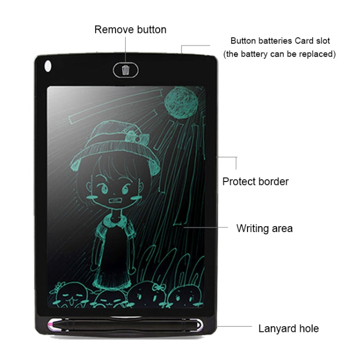 Portable 8.5 inch LCD Writing Tablet Drawing Graffiti Electronic Handwriting Pad Message Graphics Board Draft Paper with Writing Pen(Green) - Consumer Electronics by buy2fix | Online Shopping UK | buy2fix